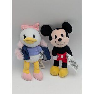 Disney Nuimos Mickey Mouse Daisy Duck Plush 7 Inch Stuffed Animal Toy